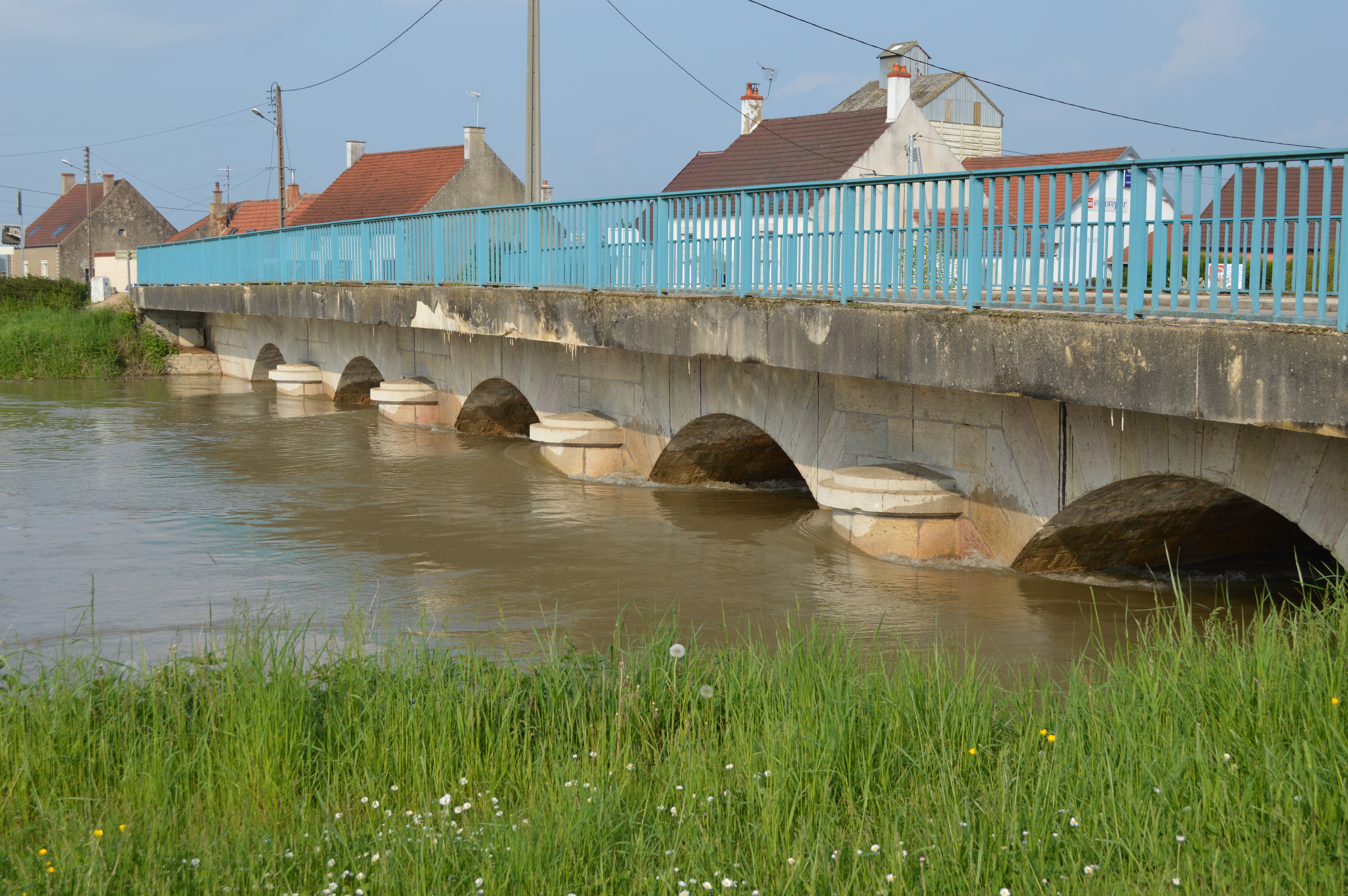 Crue de la Tille, en mai 2013, aux Maillys en Côte d'Or